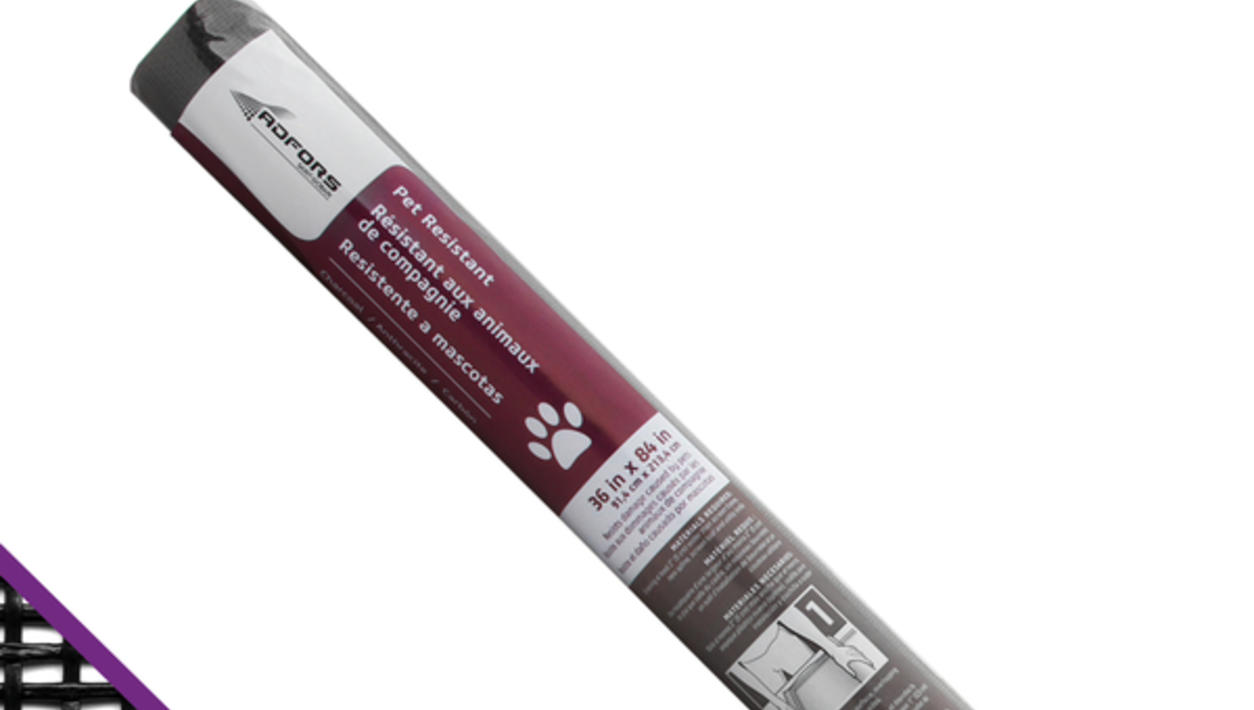 Pet Resistant Screen and Swatch