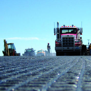 road reinforcement installation