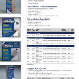 FibaTape Wall Repair Patches Sell Sheet