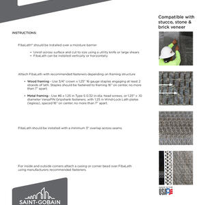 FibaLath Installation Instructions