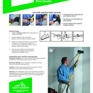 Vacuum Pole Sander Instructions