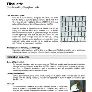 Fibalath Submittal Packet